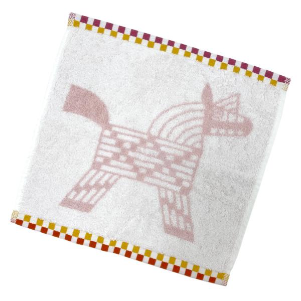 【新品】エルメス HERMES ハンドタオル カレ・タオル 《 アニモー・ナッテ 》ピンク / イエ...