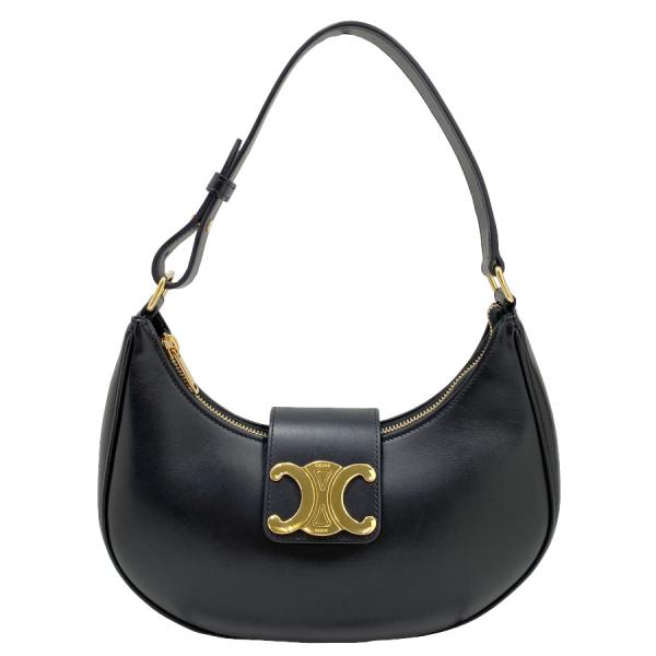 【美品中古】セリーヌ CELINE ミディアム アヴァ トリオンフ バッグ / スムースカーフスキン...