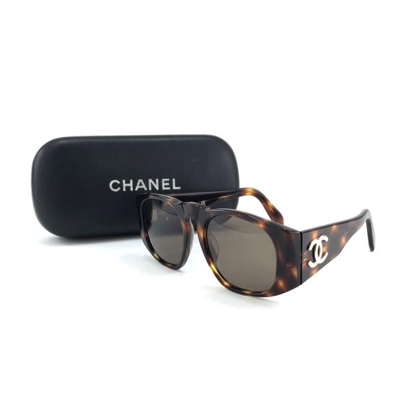 シャネル サングラス CHANEL ココマーク プラスチック ブラウン べっ甲柄 01451 912...