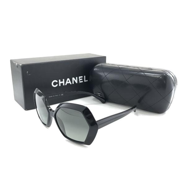 シャネル CHANEL サングラス CCマーク 六角形 ヘキサゴン ブラック 5367 c.501/...