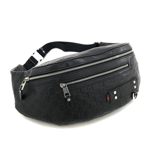 グッチ バッグ GUCCI ボディバッグ ベルトバッグ グッチッシマ シグネチャーウェブループ ラバ...