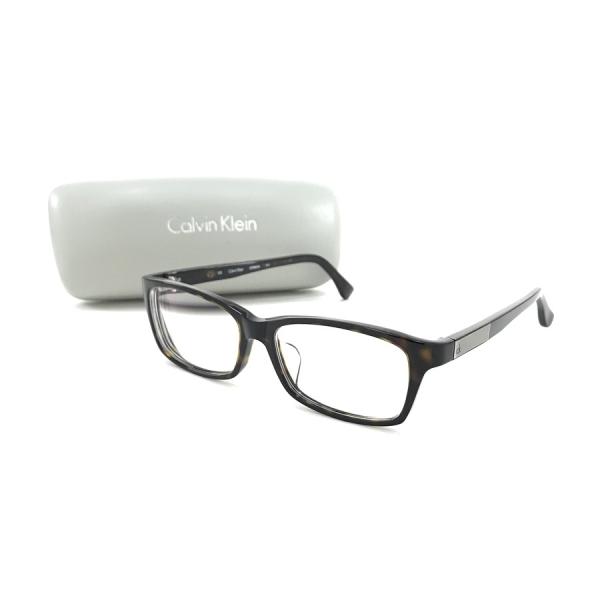 カルバンクライン Calvin Klein 眼鏡 メガネフレーム 伊達メガネ スクエア べっ甲 CK...