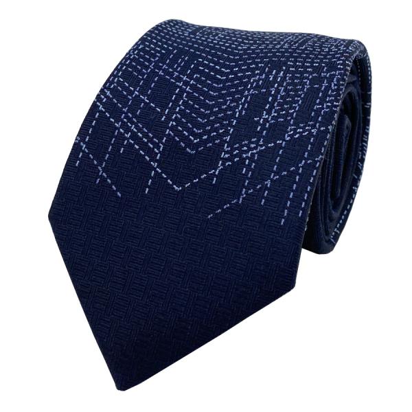 【新品】エルメス HERMES ネクタイ シルクツイルタイ《ピケ・セリエ》 紺 青 水色 ネイビー ...