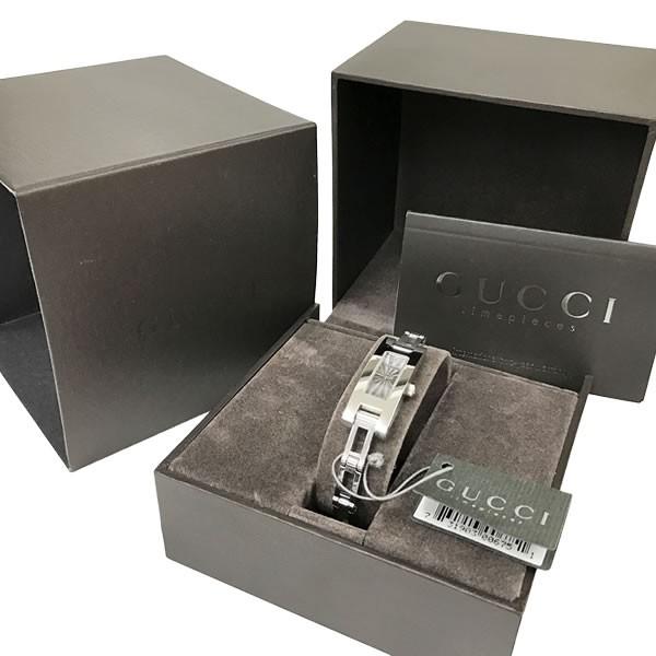 グッチ 腕時計 GUCCI クォーツ ブレスレット 文字盤 グレー レディース 3900L