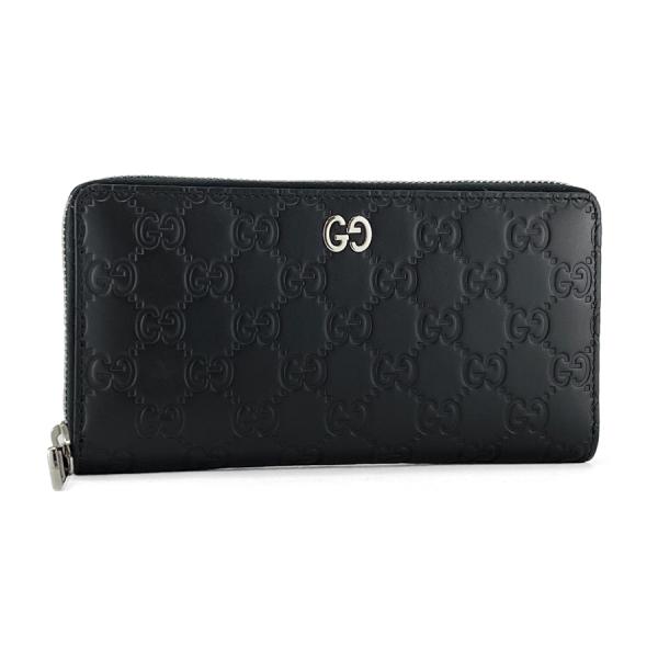 国内完売商品【新品】グッチ GUCCI 長財布 ラウンドファスナー ドリアン グッチシマ レザー ブ...