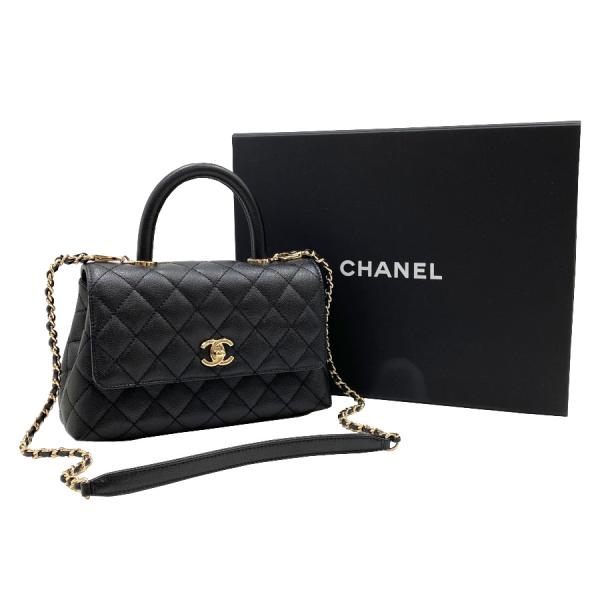 SNSで話題【新品/貴重な1点のみ入荷】シャネル CHANEL マトラッセ ココハンドル トップハン...