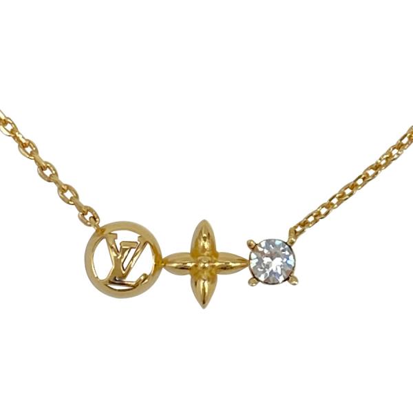 【新品】ルイヴィトン LOUIS VUITTON ネックレス コリエ プティ ルイ モノグラム フラ...