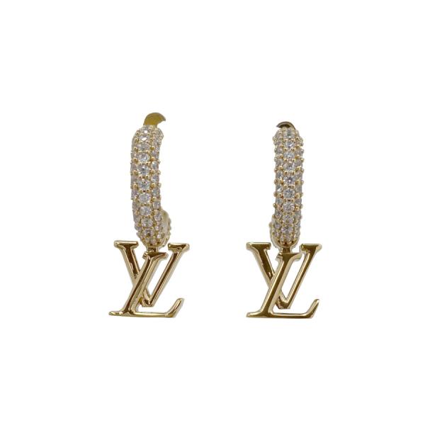 【新品】ルイヴィトン LOUIS VUITTON ピアス ピアス フープ・LV アイコニック ロゴ ...