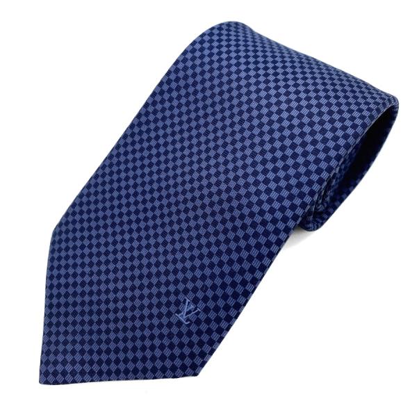 ルイヴィトン LOUIS VUITTON ネクタイ クラヴァット マイクロダミエ 8CM シルク 1...