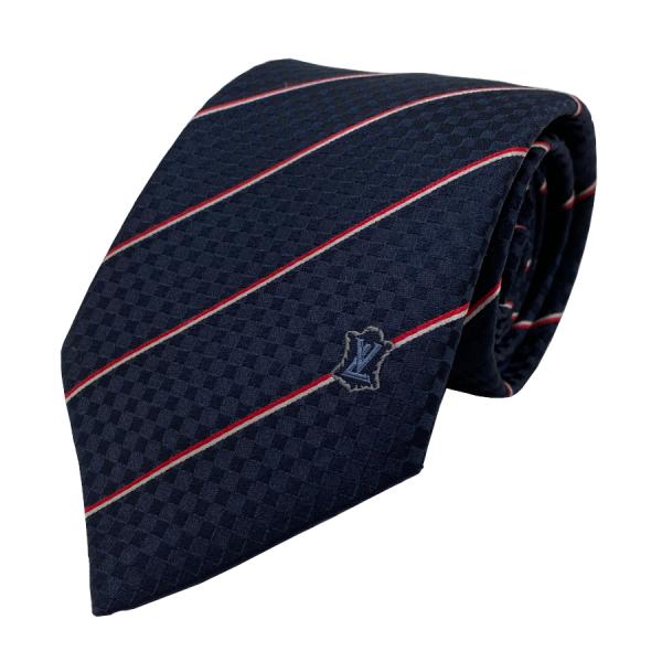 ルイヴィトン LOUIS VUITTON ネクタイ クラヴァット エク 8CM シルク 100％ マ...