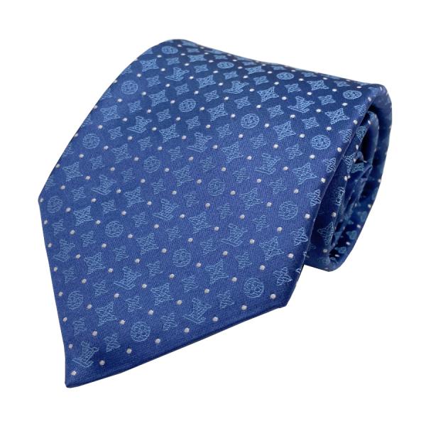 国内完売商品【新品】ルイヴィトン LOUIS VUITTON ネクタイ・モノグラム シャドウドット ...