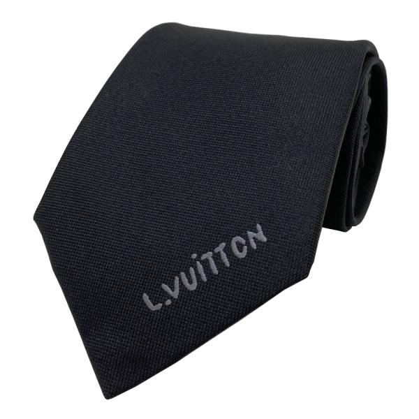 【新品】ルイヴィトン LOUIS VUITTON ネクタイ・L.Vuitton 7CM BLACK ...