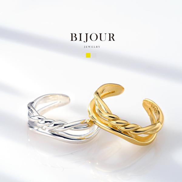 リング 指輪 金属アレルギー対策 ツイスト シンプル 2連 シルバー925 アクセサリー biri0...