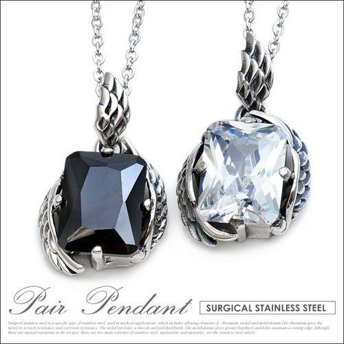 ジルコニア・ペンダント アクセサリー ジルコニア 羽根 フェザー ハネ アクセサリー ステンレス n...