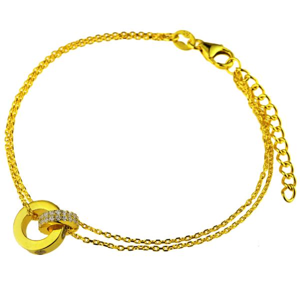 ブレスレット シルバー925 サークル アクセサリー 華やかシンプルブレスレット  パドマ padb...