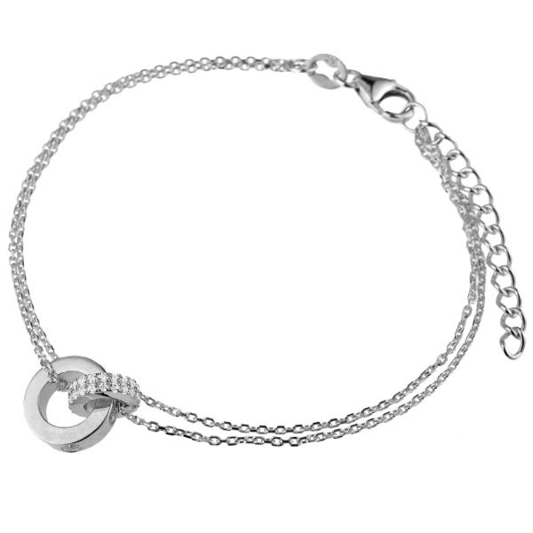 ブレスレット シルバー925 サークル アクセサリー 華やかシンプルブレスレット  パドマ padb...