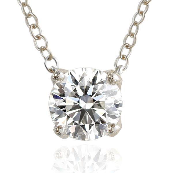 ネックレス シルバー925 1カラット アクセサリー スワロフスキー 1粒 パドマ padne000...