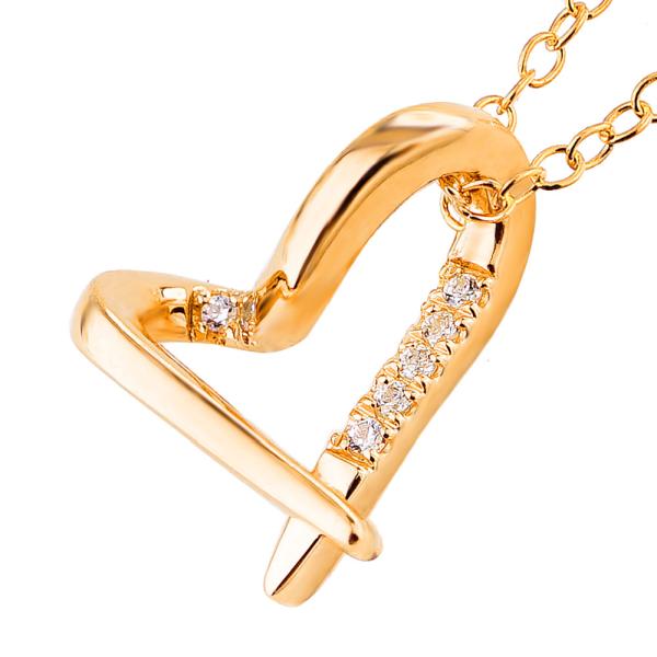 ネックレス シルバー925 オープンハート アクセサリー 手書きハートの形！オープンハートネックレス...