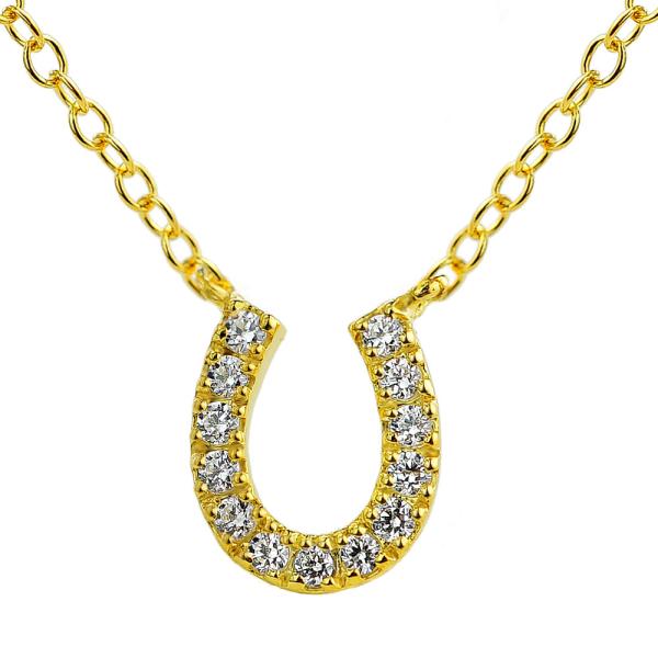 ネックレス シルバー925 馬蹄 アクセサリー 甘すぎない洗練されたデザイン！ホースシューネックレス...