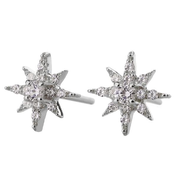ピアス シルバー925 星 アクセサリー 星の輝きシルエット星の瞬きピアス  パドマ 両耳用 pad...