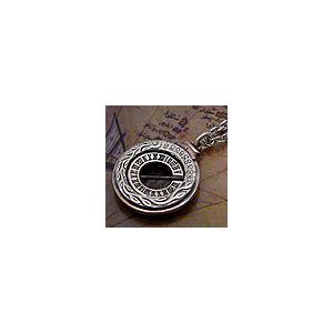 シルバーアクセサリー ペンダント ネックレス pe0978 海賊 日時計 アンティーク チェーン別売...
