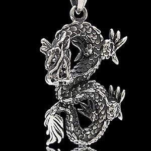 シルバーアクセサリー ペンダント 和 龍 pe1414 ペンダントトップのみ