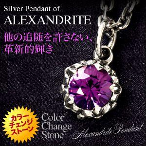 シルバーアクセサリー シルバーペンダント メンズ アレキサンドライト フレア pe1819 ペンダン...