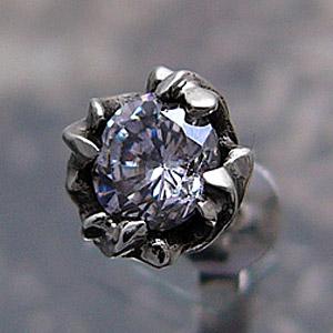 ピアス メンズ シルバーピアス メンズピアス ジルコニア アラベスク pi0327 バラ売り