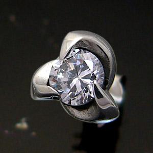 ピアス メンズ シルバーピアス メンズピアス 爪 ホワイト pi0332 バラ売り