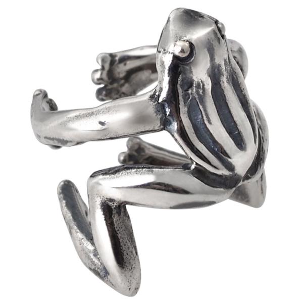 イヤーカフ カエル シルバー925 アクセサリー pi0553 蛙 イヤカフ 片耳用売り