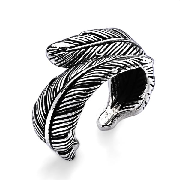 イヤーカフ シルバー925 メンズ 羽根 フェザー アクセサリー pi0608 片耳用