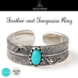ネイティブ シルバーアクセサリー リング 平打ちリング イーグル