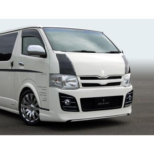 ハイエース(200系)３型標準ボディ・フロントバンパースポイラー(未塗装白ゲルコート品）