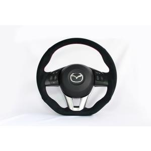 【KENSTYLE ケンスタイル】マツダ　CX-5（KE）ウルトラスエード（レッドステッチ/シルバー...