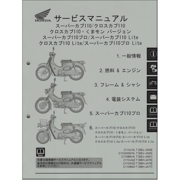 スーパーカブ110(JA59/JA60/JA61/JA76/JA77/JA79) クロスカブ/くまモ...