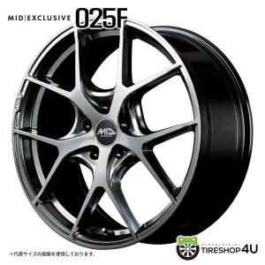 RMP MID 025F 17インチ 7J インセット48 5穴 PCD 114.3 セミグロス