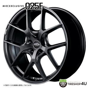 RMP MID 025F 18インチ 7J インセット48 5穴 PCD 114.3 セミグロス
