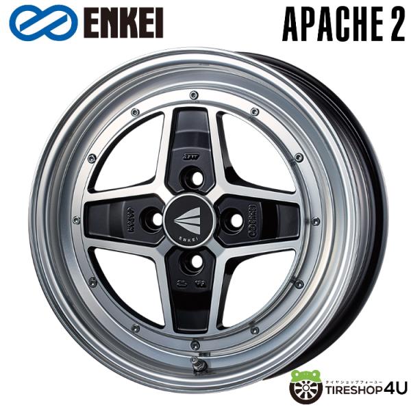 4本購入で送料無料 ENKEI Neo Classic APACHE2 15x5.0J 4/100 ...