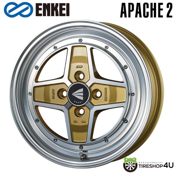 4本購入で送料無料 ENKEI Neo Classic APACHE2 15インチ 15x5.0J ...