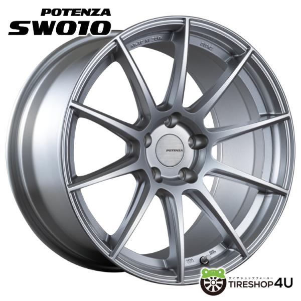 BRIDESTONE POTENZA SW010 19x8.5J 5/114.3 +38 SS シャ...