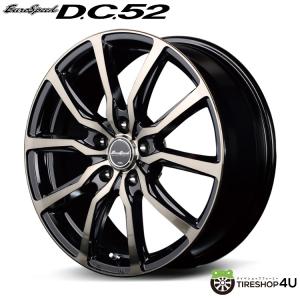 4本購入で送料無料 Eurospeed DC52 16x6.5J 5/114.3 +38 BP ブラックポリッシュ+アーミーブラッククリア 新品ホイール1本価格 【代引き不可】｜2tireshop4u