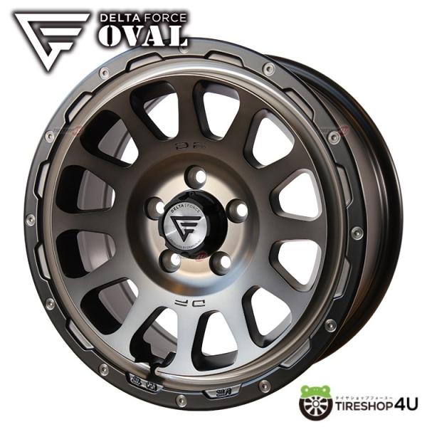 【レビューでプレゼント】DELTA FORCE OVAL 17x8.0J 5/114.3 +35 M...