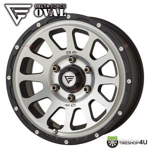 【レビューでプレゼント】4本セット DELTA FORCE OVAL 17x8.0J 6/139.7 +20 MBP マットブラックポリッシュ 新品4本価格 プラド PRADO 【代引き不可】｜2tireshop4u