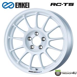 4本購入で送料無料 ENKEI Sport RC-T5 15インチ 15x7.5J 4/100 +40 W ホワイト 新品ホイール1本価格 【代引き不可】