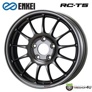 4本購入で送料無料 ENKEI Sport RC-T5 16インチ 16x7.5J 4/100 +37 DS ダークシルバー 新品ホイール1本価格 【代引き不可】