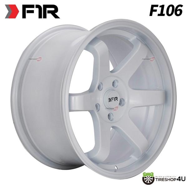 4本購入で送料無料 F1R F106 17x8.0J 5/114.3 +35 White 新品ホイー...