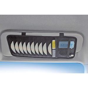 車 サンバイザー取付 ポケット ケース CD ...の詳細画像1