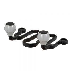 ダブルアームフック ヘッドレストに簡単取付 すべり止め素材 荷物掛け ホルダー バッグ 傘 レジ袋 ...