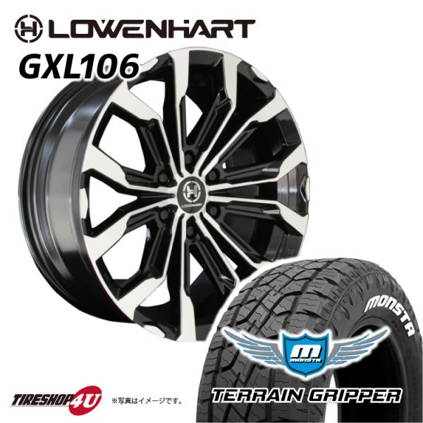 タイヤホイール4本セット Lowenhart GXL106 20x8.5J 6/139.7 +20 ...