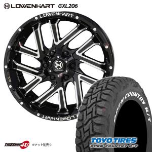 タイヤホイール4本セット Lowenhart GXL206 20x8.5J 6/139.7 +10 BP TOYO OPEN COUNTRY R/T 275/55R20 WL レーベンハート オーバーフェンダーサイズ｜2tireshop4u